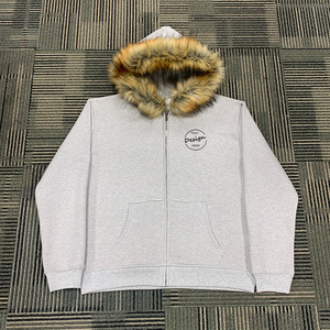 Classique Logo personnalisé nouveauté haute qualité épais polaire chaud unisexe fausse fourrure capuche garniture hiver à capuche pour les femmes - Product Image 5