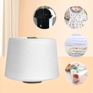 Bông Lyocell 70/30 chải kỹ sợi nhỏ gọn 50S/1 để đan và dệt pha trộn nguyên Trắng - Product Image 5