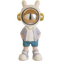 Figurine d'art sculptée en résine époxy Astronaute, ornement pour meubles de salon, de salle à manger, de bar à vin et de meuble TV, décoration d'intérieur haut de gamme