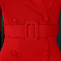Robe de bureau élégante pour femme 2026, coupe trapèze, double boutonnage, formelle, tendance, automne, grandes tailles, vente chaude