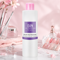 Liquide dissolvant pour ongles en acrylique BIN, professionnel, dissolution rapide, dissolvant pour poudre acrylique pour salon de manucure