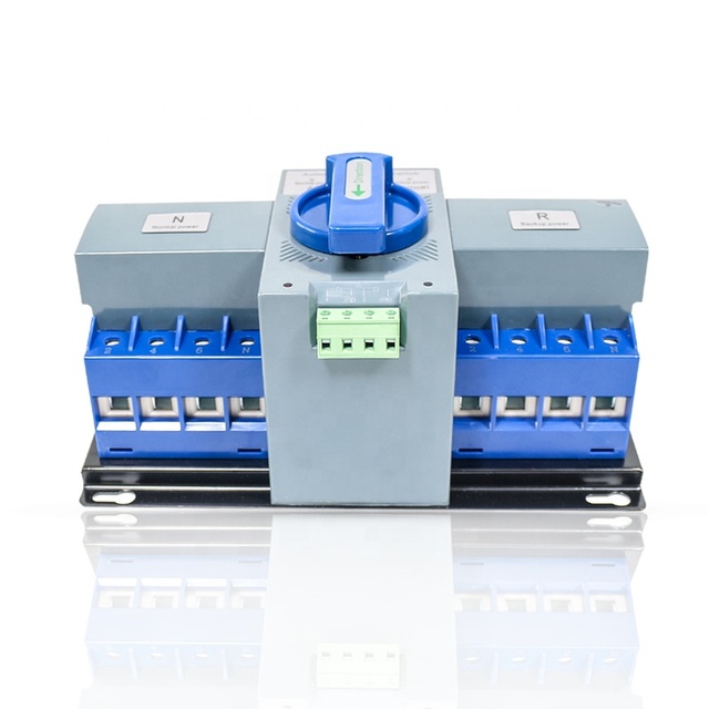 4P 63A Fast Manual Automatic Transfer Switch Electrical Power Generator Solar Power Changeover Switch