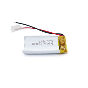 China small cheap supplier 602035 400mAh <span class=keywords><strong>3</strong></span>,7 V lithium polymer battery for mini lamp, seach light - Product Image 5