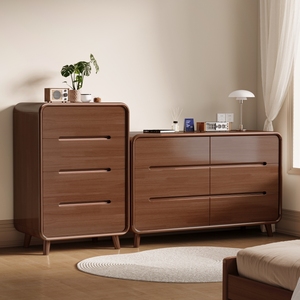 <span class=keywords><strong>Commode</strong></span> moderne de luxe en bois massif de caoutchouc à 4 tiroirs pour chambre, salon et armoire de rangement hospitalière - Product Image 5