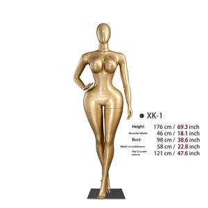 Новая полноразмерная женская фигура из стеклопластика (FRP) с изогнутыми линиями, тонкой талией, большой грудью и пышными формами, в стоячей позе, для витрин. - Product Image 6