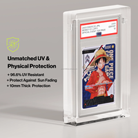 Étui de protection en acrylique magnétique pour cartes de collection classées, étui de présentation en acrylique pour cartes de classement PSAED CGC TAG