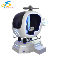 Simulador de realidad virtual VR Flight Shooting 9D Diseño bonito para centros comerciales de interior y exterior Funciona con monedas públicas-Fibra de vidrio