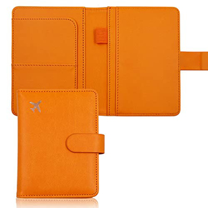 Portefeuille de voyage en cuir végétalien RFID personnalisé avec logo pour cadeaux promotionnels d'entreprise - Vente en gros - Product Image 1