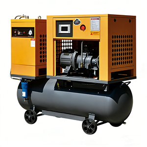 Compressore d'aria a vite a magneti permanenti integrati da 15kW a frequenza variabile, compressore d'aria di livello industriale per officine e fabbriche. - Product Image 2
