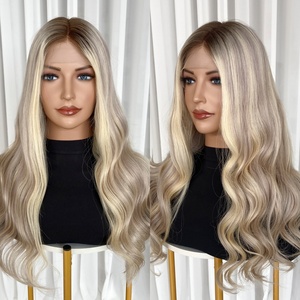 Peluca de Cabello Humano con Frente de Encaje sin Pegamento, Peluca Frontal de Encaje Transparente Invisible - Product Image 1