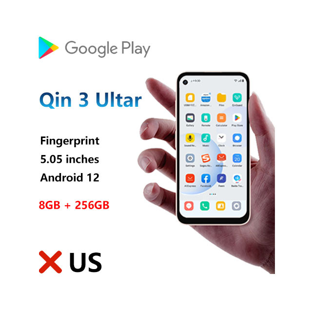 Qin 3 Ultra Mini Mobile Phone Support Google 4G Multilingual Black/white/pink Smart Phone Free Shipping