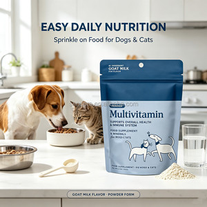 Ziegenmilchgeschmack Haustier-Multivitamin-Pulver Probiotika-Ergänzung für Hunde und <span class=keywords><strong>Katzen</strong></span> zur Unterstützung des Immunsystems und der allgemeinen Gesundheit - Product Image 4