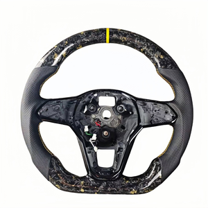 定制碳纤维方向盘，适用于大众高尔夫 R <span class=keywords><strong>GTI</strong></span> GTS GTD GTE Polo <span class=keywords><strong>GTI</strong></span> MK5 MK6 和 Mk7 汽车方向盘 - Product Image 4