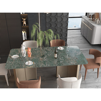 Dalles de sol en pierre frittée de luxe, résistantes aux acides, panneaux antidérapants en céramique émaillée polie pour dessus de table