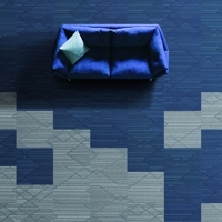 Tapis de luxe pour chambre d'hôtel Carreaux de tapis à pile en boucle pour cinéma commercial Carreaux de tapis de sol