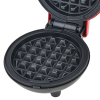 HALEY 800W Mini Gaufrier Électrique Carré Antiadhésif pour Gaufres Bulle et Gaufres Nougat, avec Indicateur LED, pour Cuisine Domestique