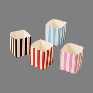 Caja de Papel Plegable Desechable Personalizada para Papas Fritas, Palomitas y Otros Snacks, Ideal para Cines y Salas de Cine - Product Image 3