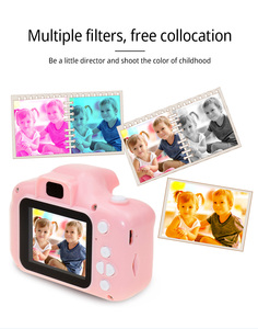 Kamera anak-anak 2 inci, mainan kamera Video X2 kamera Digital lucu dengan pengisi daya USB - Product Image 6