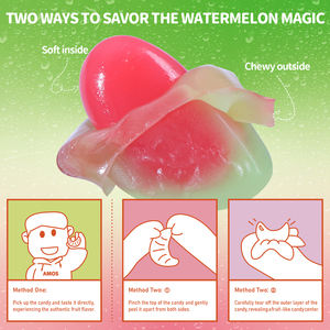 อมอส พีลเลอร์ซ ลูกอมหวาน 3 ออนซ์ ลูกอมนิ่มแบบลอกได้ เยลลี่ผลไม้ ลูกอมเจลลี่รูปแตงโม - Product Image 4