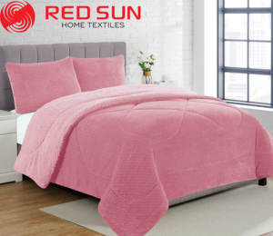 <span class=keywords><strong>Set</strong></span> Selimut Sherpa Timbul Ukuran King/Queen Diskon Besar untuk Pasar Amerika Selatan Desainer Jacquard Selimut Grosir - Product Image 3