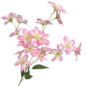 Flores Artificiales de Clematista Jinxi, Rama Individual de Flores de Seda, Decoraciones para Bodas - Product Image 4