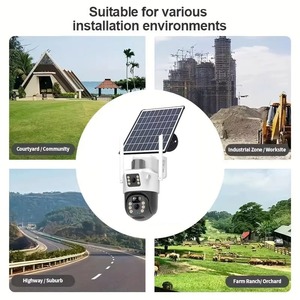 V380 Pro <span class=keywords><strong>Cámara</strong></span> CCTV de seguridad PTZ con energía solar WiFi al aire libre 4G con tarjeta SIM <span class=keywords><strong>Cámara</strong></span> solar - Product Image 3