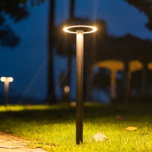 Lámpara de Jardín LED de Diseño Nórdico, Poste de Aluminio para Puerta o Bollard, Alimentación CA, IP65, para Exteriores, LCS-LAWN07 - Product Image 1
