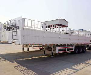 Remolque de camión semirremolque para transporte a granel con valla y 3 ejes, capacidad de 60 toneladas, para ganado. Tipo de producto: Remolques de camión. - Product Image 6