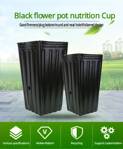 Bolsa de Cultivo Elevada de Plástico <span class=keywords><strong>PE</strong></span> Negro Resistente de 5 Galones, Base Cuadrada de 10x20, Engrosada - Product Image 4