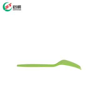 Fourchette en plastique jetable en PP moulée par injection, vaisselle durable de qualité alimentaire pour restaurant, fête, restauration - Product Image 3