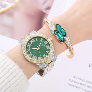 YuSa 344 cadeau promotionnel dames robe cadran rose montre-bracelet horloge 6 pièces/ensemble Bracelet Quartz femmes montre coffret cadeau - Product Image 2