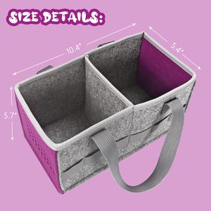 Purple Tonies Starter Set Estuche de transporte Asa Bolsa de almacenamiento de juguetes para figurita Tela de fieltro Juguete <span class=keywords><strong>musical</strong></span> Organizador de accesorios para niños - Product Image 5