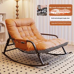 كرسي استرخاء هزاز بتصميم أريكة استرخاء مفردة للبالغين، من المصنع مباشرة، مثالي لغرفة النوم وغرفة المعيشة وأوقات الفراغ، تصميم عصري شهير - Product Image 6