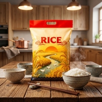 Sac à riz en plastique laminé refermable, résistant à l'humidité, impression en héliogravure