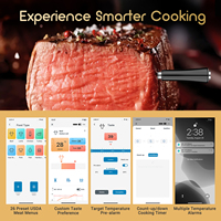 INKBIRD Thermomètre vraiment sans fil BBQ Thermomètre Grill Rechargeable Smart Digital Bluetooth Cuisine