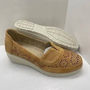 Frühling heiß verkaufen Frauen flache Schuhe Mode Freizeit schuhe für Mama PU flache Schuhe für Dame