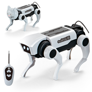 Juguete Educativo de Energía Solar para Niños, Robot Perro Inteligente <span class=keywords><strong>Eléctrico</strong></span> Interactivo RC de Bajo Precio, Ensamblable, en Venta - Product Image 1