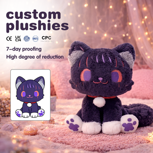 Jouet en peluche personnalisé pour chat, créez votre propre design, animal en peluche personnalisé, jouet en peluche doux personnalisé pour enfants et cadeaux - Product Image 1