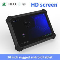Lecteur RFID industriel étanche, tablette PC robuste Android 9.0 10 pouces, terminal de point de vente, écran tactile, ordinateur portable en stock