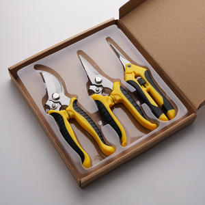 J25 3 pièces de sécateurs de jardin, lames en acier inoxydable, ensemble de <span class=keywords><strong>ciseaux</strong></span> à main, sécateurs à contournement, sécateurs à branches, sécateurs à main - Product Image 1