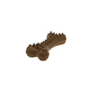 Juguete Masticable para Perros con Forma de Hueso y Púas para Limpieza Dental, Grande, Marrón, Sabor Personalizado - Product Image 4