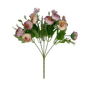 Mode konservierte Blume Kunststoff 10 Blumen kopf Rose künstliche Blume für Hochzeits dekoration - Product Image 3