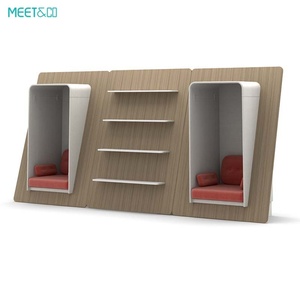 Conjunto de Sofás Modernos de Oficina con Respaldo Alto, Banco de Recepción Comercial con Función Reclinable, Cabinas de Reuniones, Cabinas Privadas, Áreas de Espera - Product Image 6