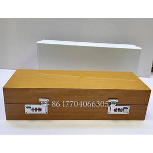 Caja de Almacenamiento para Relojes de Lujo, Cuadrada, de Cuero Amarillo de Alta Calidad, Resistente a Impactos, con 5 Ranuras y Forro de PU, Serie de Marca - Product Image 2