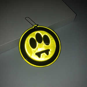 Etiqueta reflectante personalizada, llavero reflectante de seguridad, llavero reflectante de Vinilo Suave, Reflector colgante, etiquetas de dijes reflectantes - Product Image 4