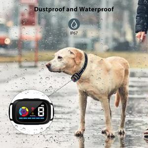 Pantalla LCD mejorada, recargable, automática, IP67, resistente al agua, pitido, choque, <span class=keywords><strong>collar</strong></span> antiladridos, dispositivo de Control sin ladridos para perros - Product Image 6