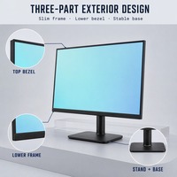 Monitor IPS Full HD 24-inci 120Hz Desain Ultra-Tipis Empat Sisi Tanpa Bingkai untuk Penggunaan PC dan Kantor Model Layar Lebar 24E2N1100