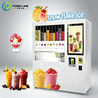Vente directe usine : Machine à smoothies et granités à monnayeur, libre-service, avec fabrication automatique de glace, équipement commercial réfrigéré