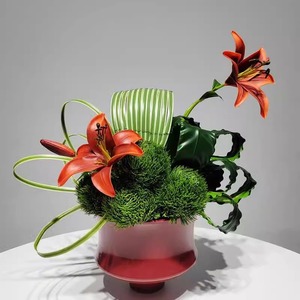 <span class=keywords><strong>Fleurs</strong></span> et verdure artificielles de luxe minimalistes modernes, articles décoratifs haut de gamme pour le bureau, la salle à manger, le dessus de table - Product Image 5