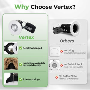 <span class=keywords><strong>Spot</strong></span> encastré à faisceau orientable multicolore, ignifuge, 68 mm, encastré, CE RoHS SAA, <span class=keywords><strong>LED</strong></span> et halogène GU10 - Product Image 4